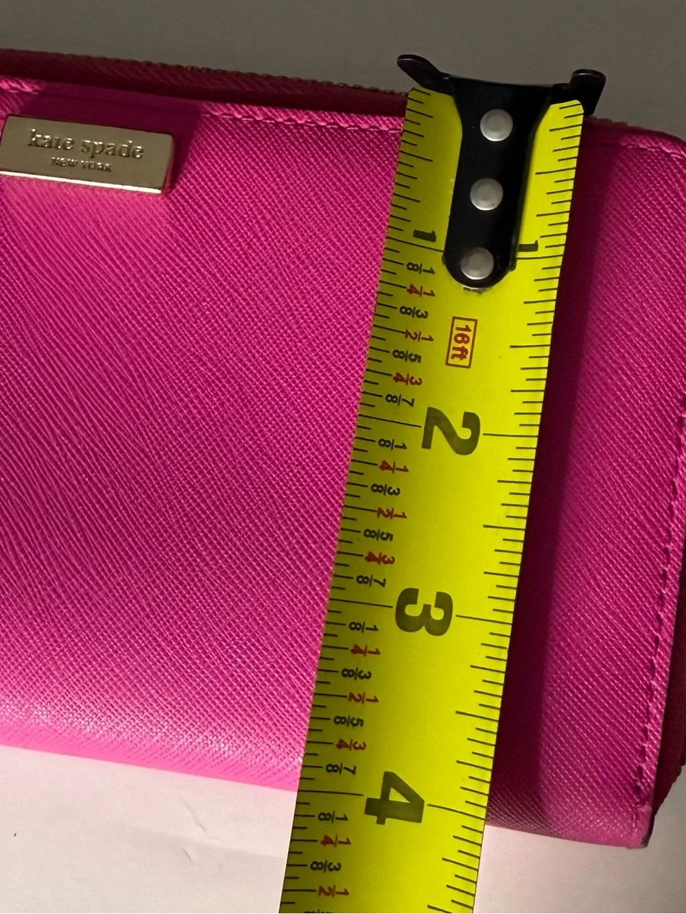 Kate Spade  Vibrant Hot Pink Zip-Around Wallet